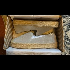 Solids Platform Smoking Suede Espadrilles